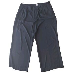 A‎ New Day Capri Pants Women 16 Black High-Rise Wide Leg Formal Party Casual